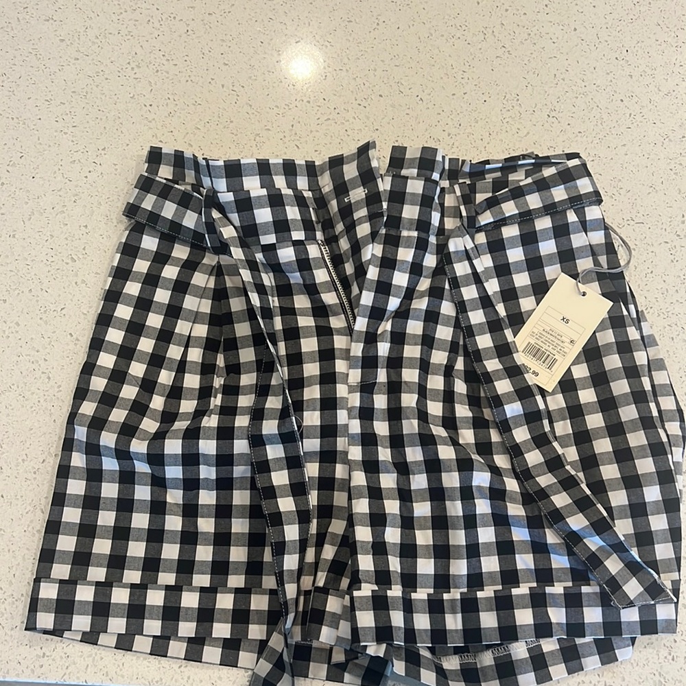Paper bag shorts new with tags on size xs